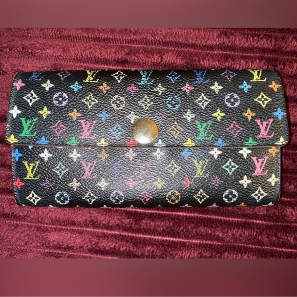 EUC Louis Vuitton Takashi Murikami Sarah Wallet